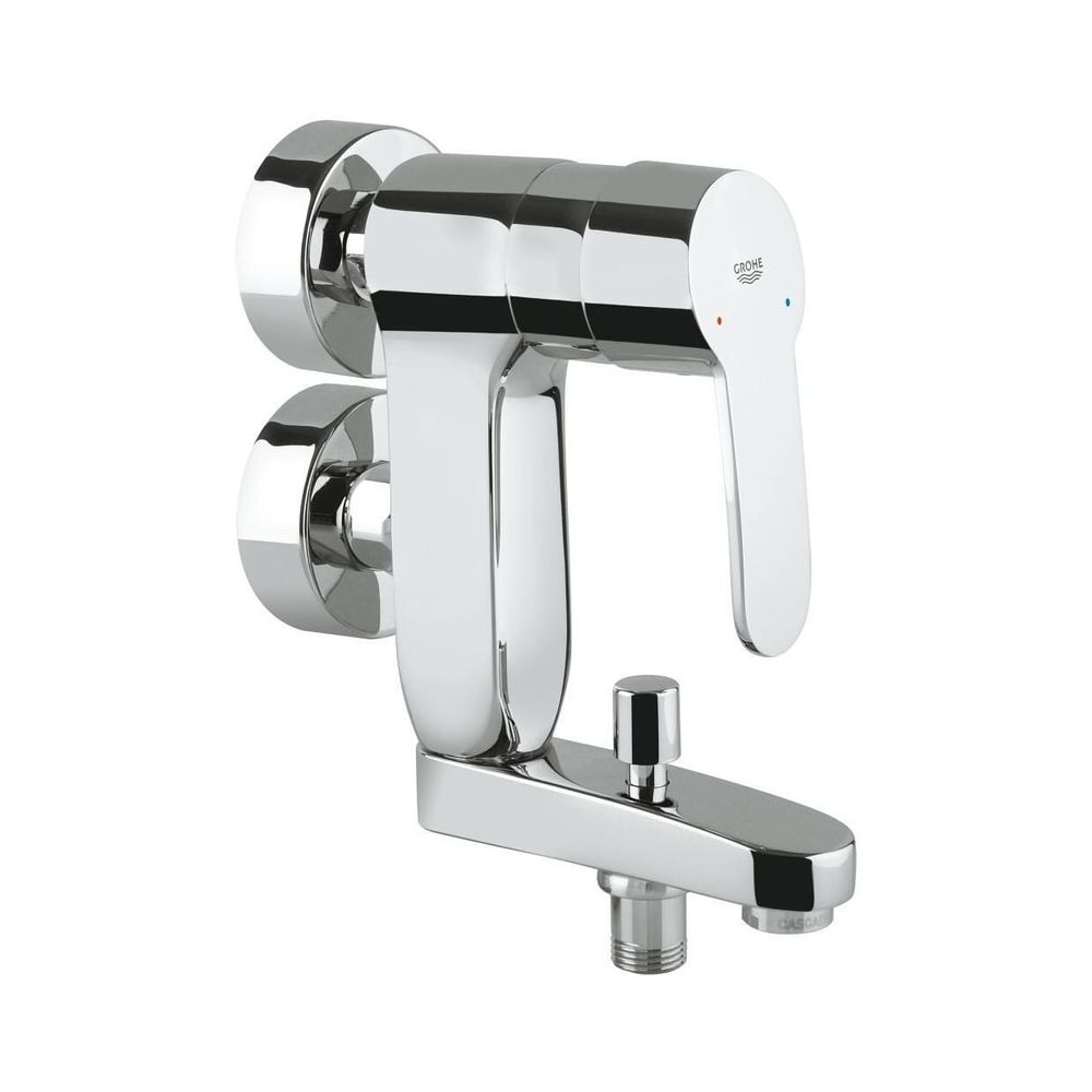 Robinetterie de baignoire Grohe Eurostyle Cosmopolitan Vertica, montage mural, chromé, 23301000