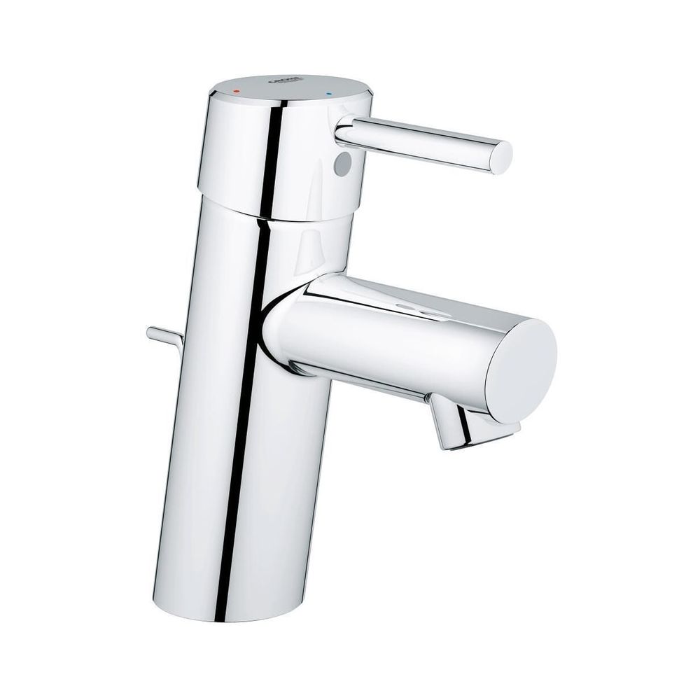 Robinetterie de lavabo Grohe Concetto à une seule commande, position moyenne à froid, chromé, 2338010E
