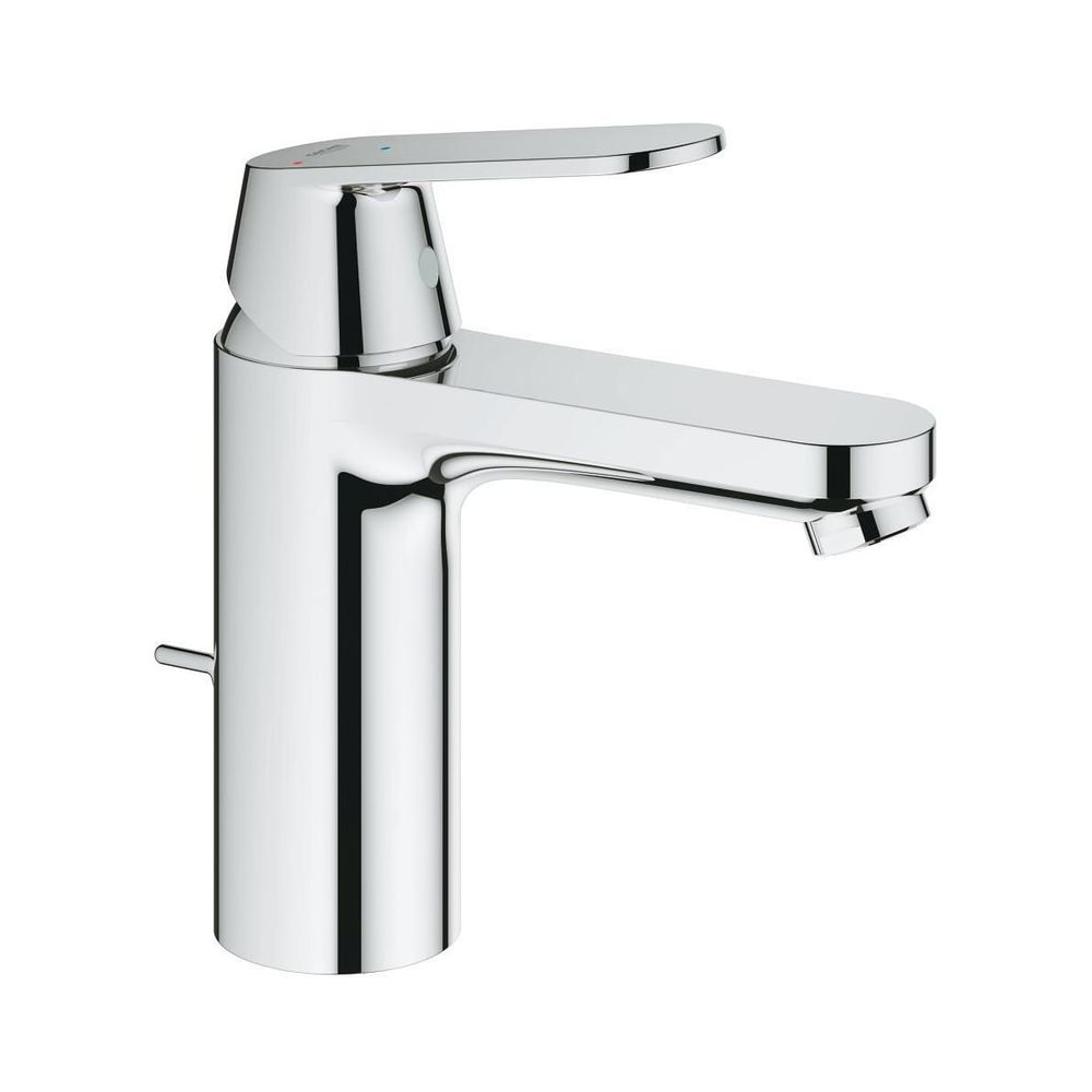 Mitigeur de lavabo Grohe Eurosmart Cosmopolitan à un levier, M-Size, garniture à tige de vidange 1 1/4", fonction éco-énergétique, chromé