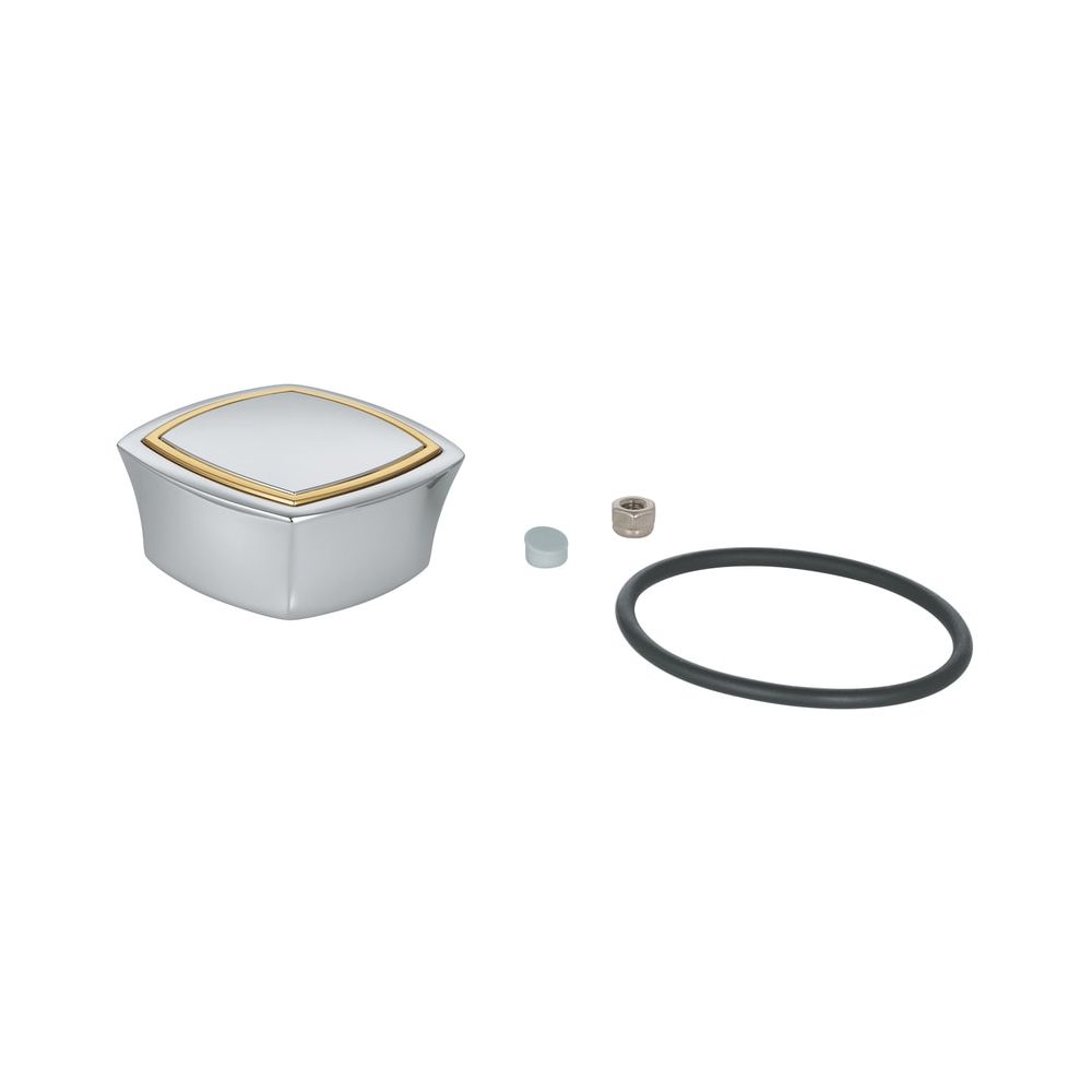 Bouton de commutation Grohe pour combinaison robinet/évier Grandera 4 trous et 5 trous, chromé/or, 48216IG0