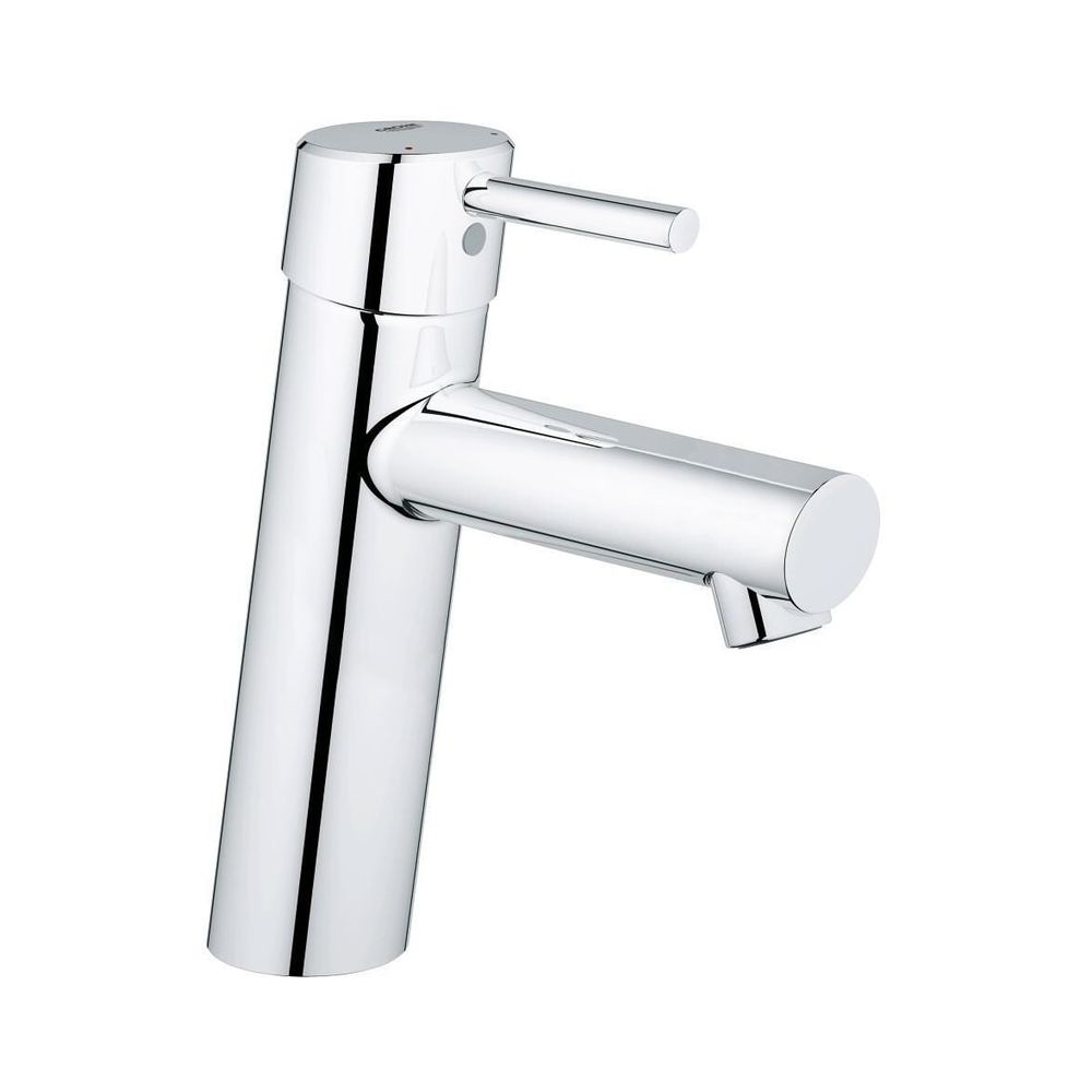 Robinetterie Grohe Concetto pour lavabo, version mi-haute, corps lisse, chromé, 23451001