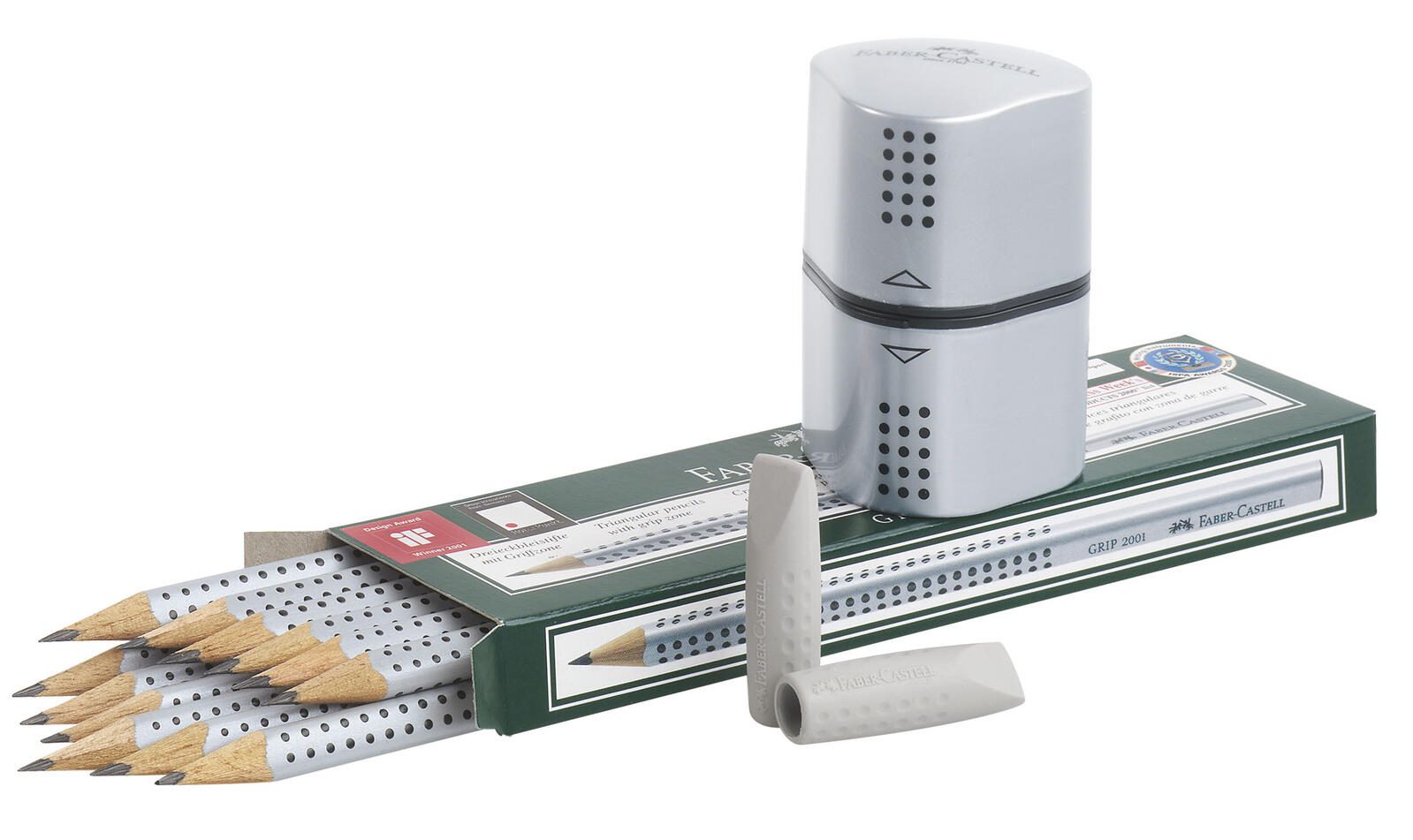 FABER-CASTELL Coffret de crayons GRIP 2001