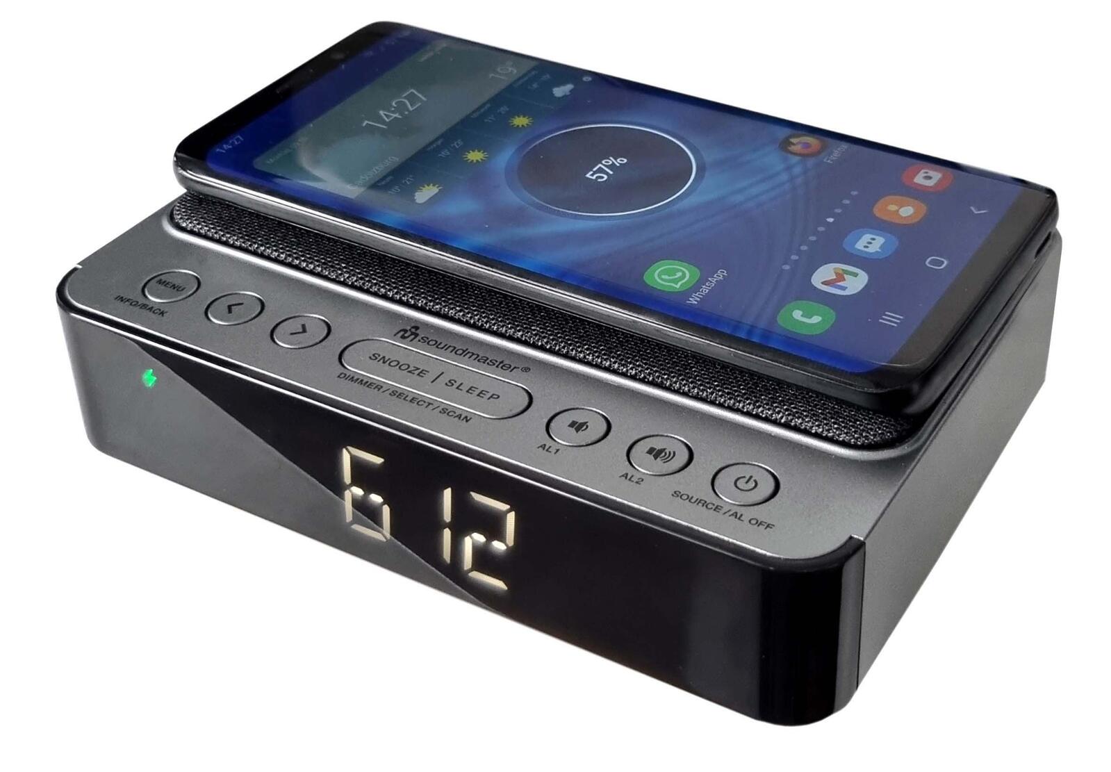 Réveil radio soundmaster UR250SW noir