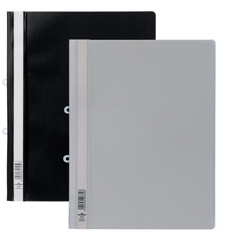 DURABLE Schnellhefter DIN A4 surlargeur PVC noir 1 boîte = 25 pièces — lot de 25 pièces