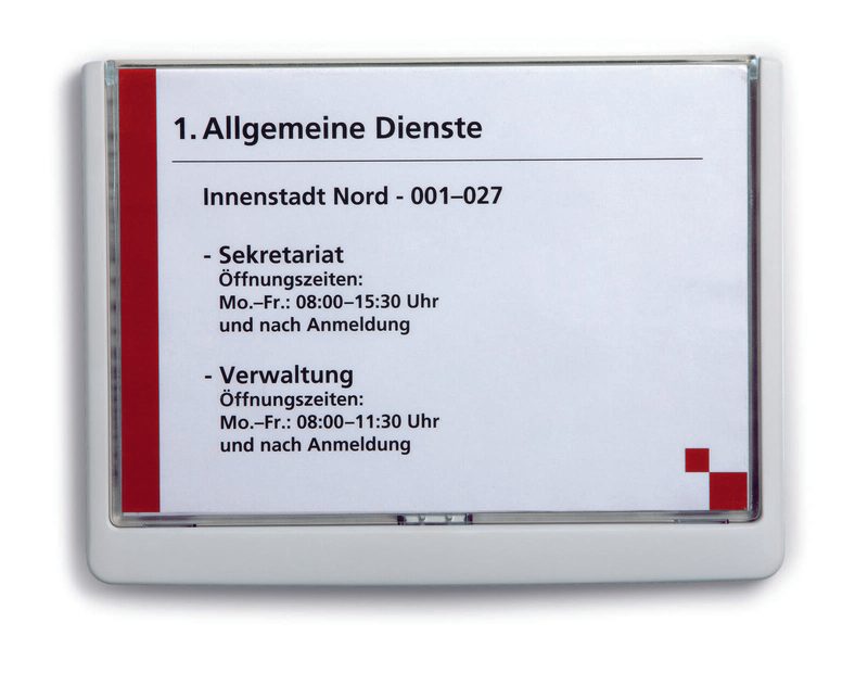 Plaque de porte 21,0 x 14,85 cm blanc