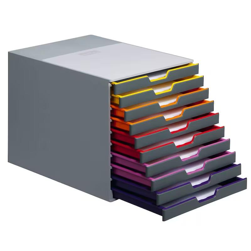 DURABLE Boîte à tiroirs 761027 DIN C4 28,0 x 35,6 x 29,2 cm