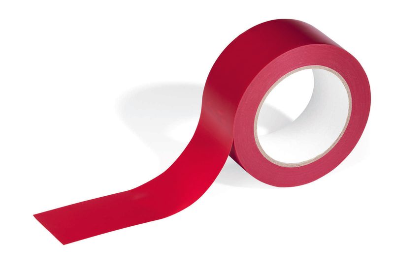 DURABLE Duraline Basic Ruban de marquage au sol 50 mm x 33 m rouge
