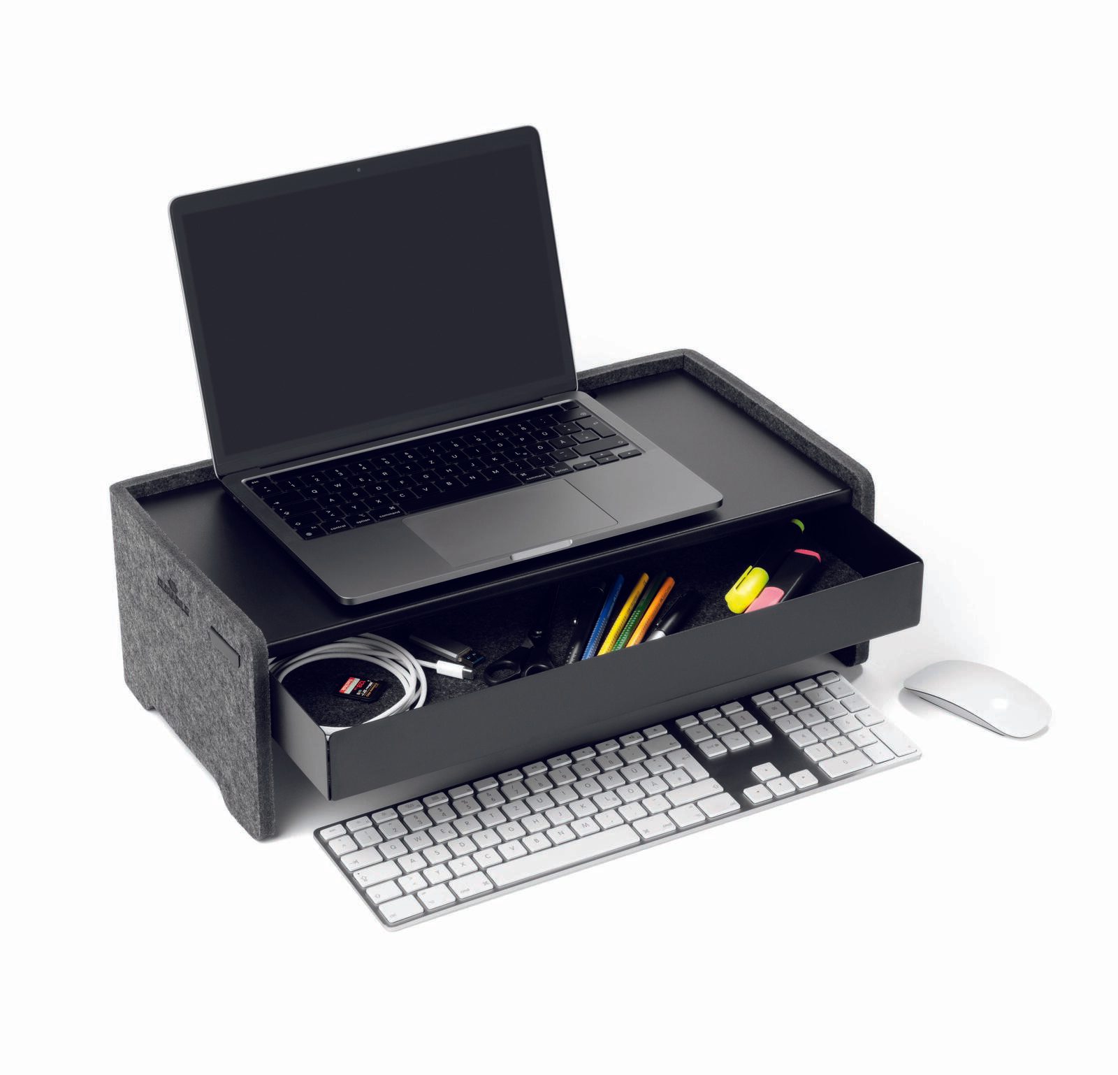 Support pour moniteur DURABLE EFFECT tiroir noir