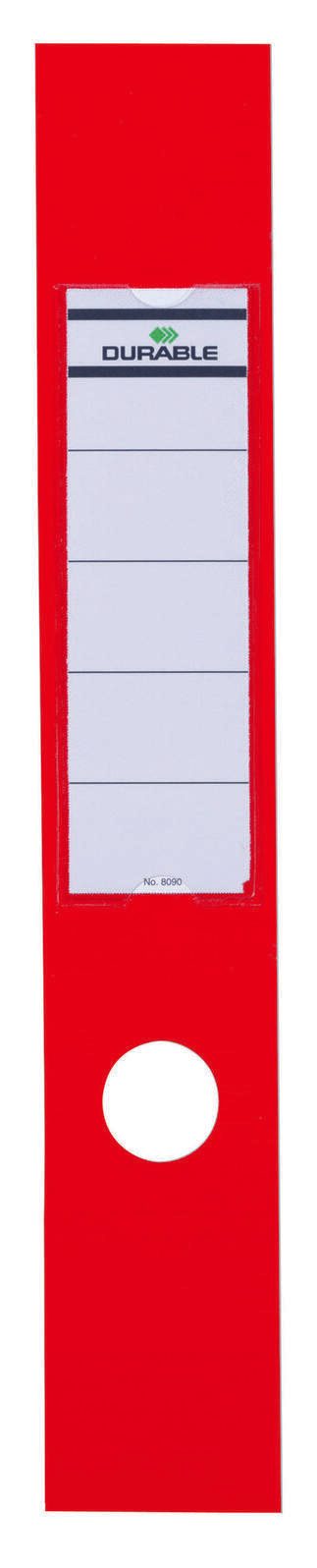 Étiquette pour classeur ORDOFIX DURABLE 809003 large/longue rt 10 pièces/paquet — lot de 10 pièces