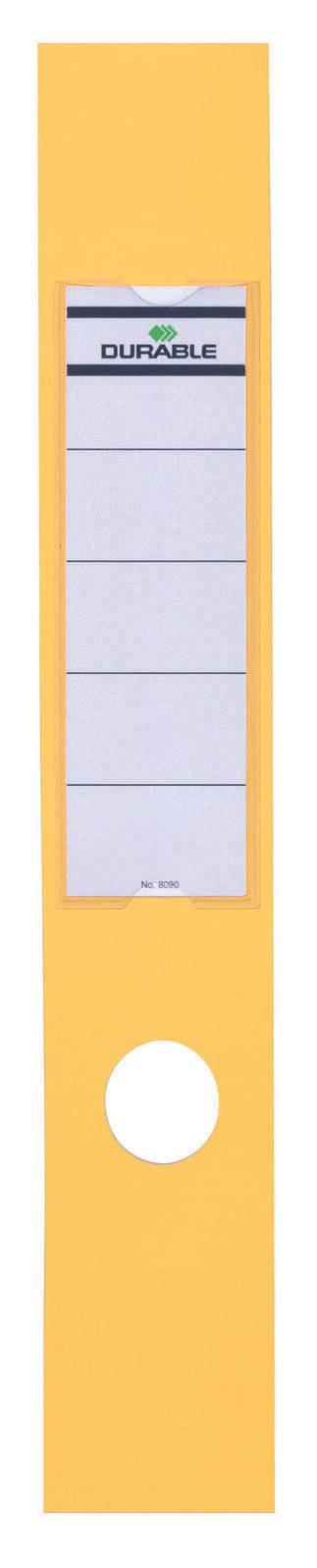 Étiquettes pour classeurs ORDOFIX Durable 809004 - Large/longue - Vert — lot de 10 pièces