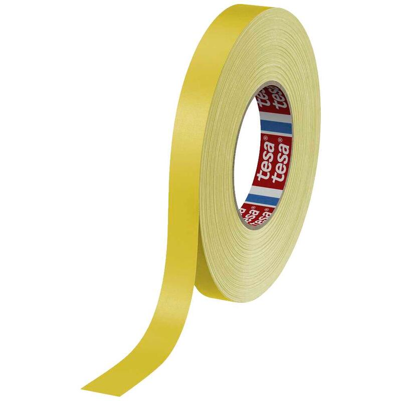 tesa ruban adhésif en tissu 4651 Premium 19,0 mm x 50,0 m, jaune