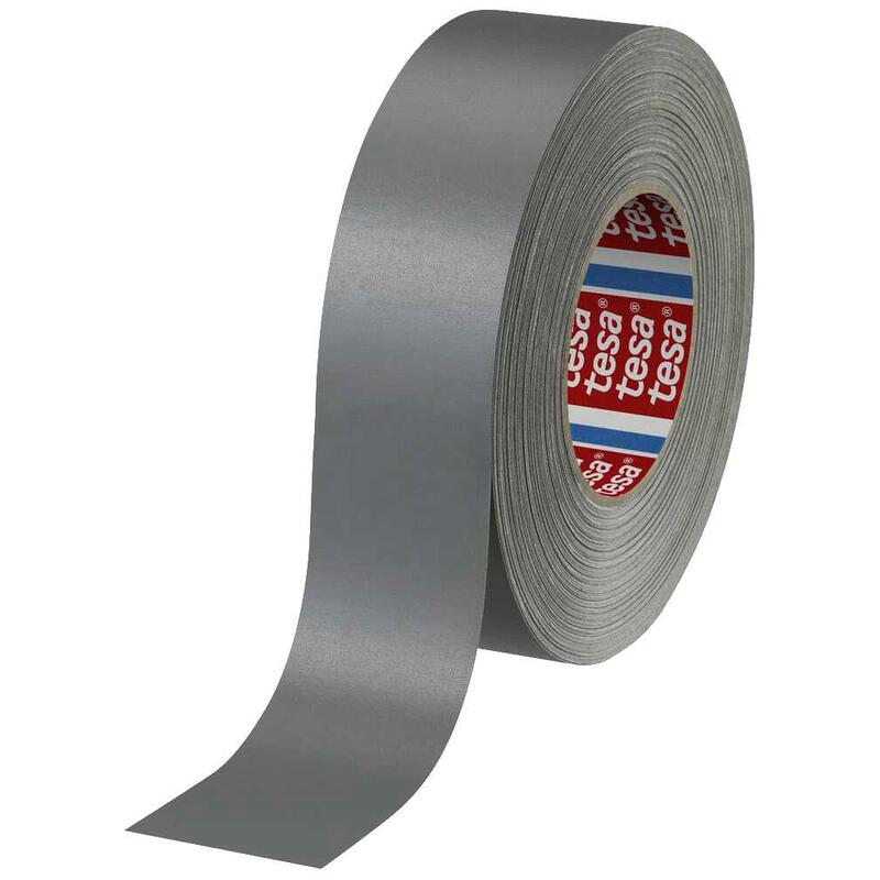 Ruban adhésif en tissu tesaband® Premium 4651 gris longueur 50 m largeur 50 mm rouleau TESA
