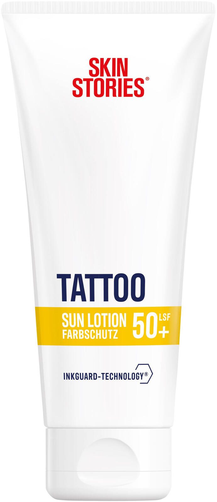 Crème solaire pour tatouages SKIN STORIES® TATTOO SUN LOTION FPS 50+ 100,0 ml