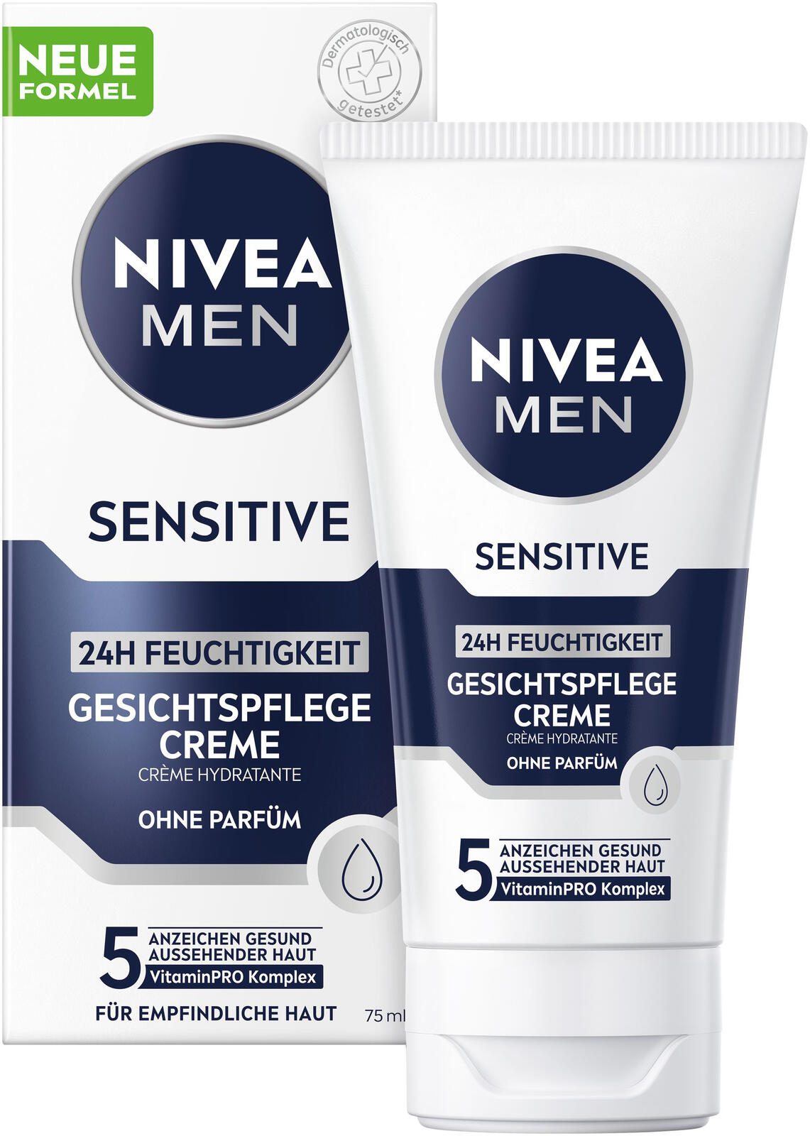NIVEA MEN SENSITIVE Soin Hydratation 24H Visage 75,0 ml