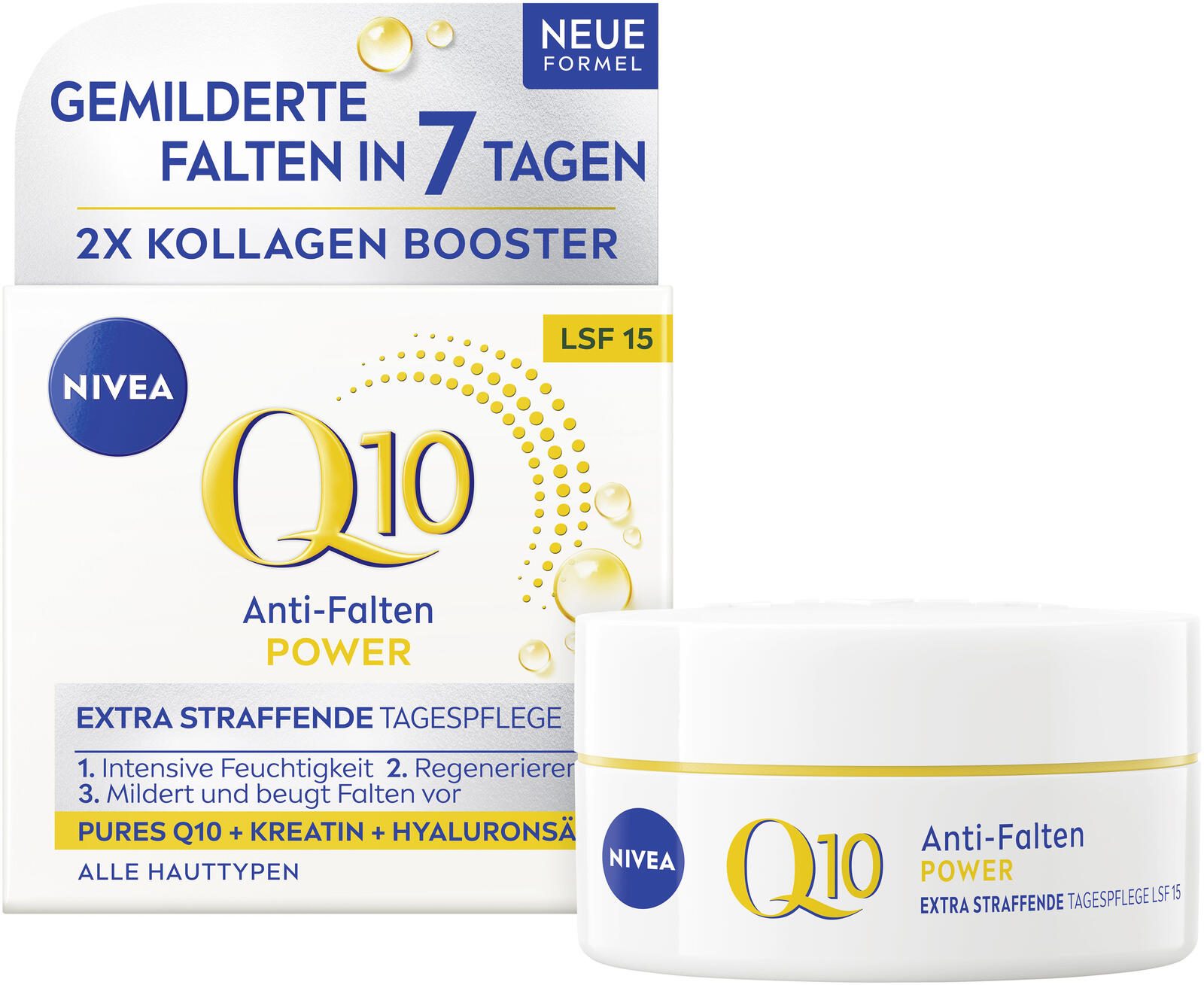 Crème de jour anti-rides NIVEA Q10 POWER LSF 15 50,0 ml