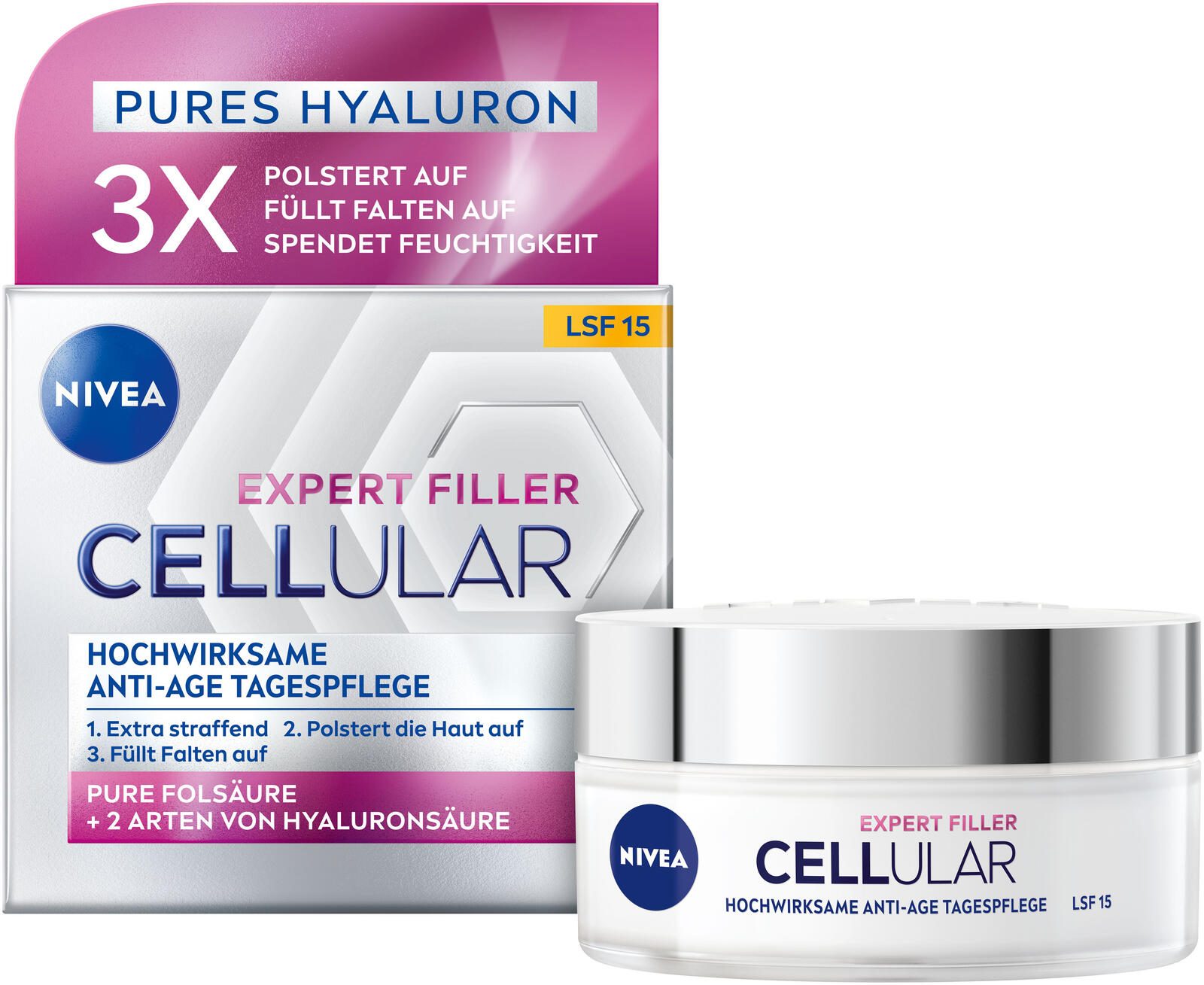 NIVEA CELLULAR EXPERT FILLER SPF 15 Crème Visage 50,0 ml