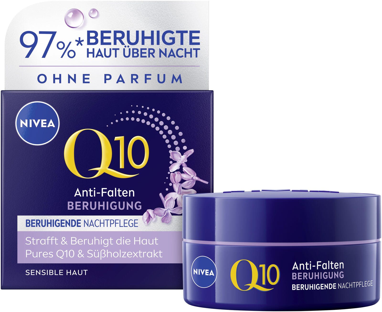 Crème NIVEA Q10 Anti-Rides APAISANTE pour le visage 50,0 ml