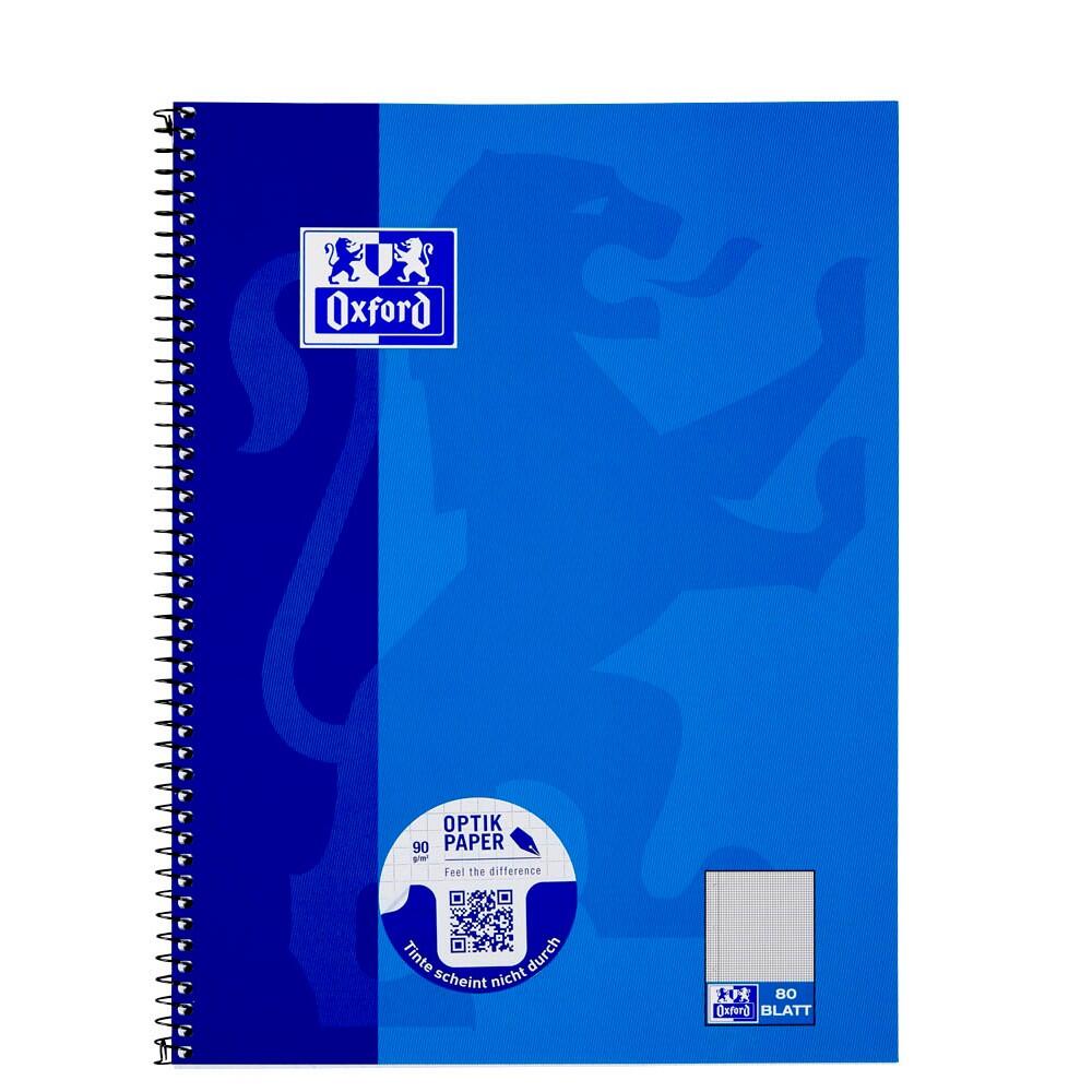 Bloc-notes Oxford Collegeblock 100050358 DIN A4 80 feuilles quadrillé bord ECF 90g