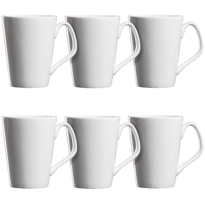 Ritzenhoff & Breker Tasse à café Arena 340,0 ml blanc 1 set = 6 pièces — lot de 6 pièces