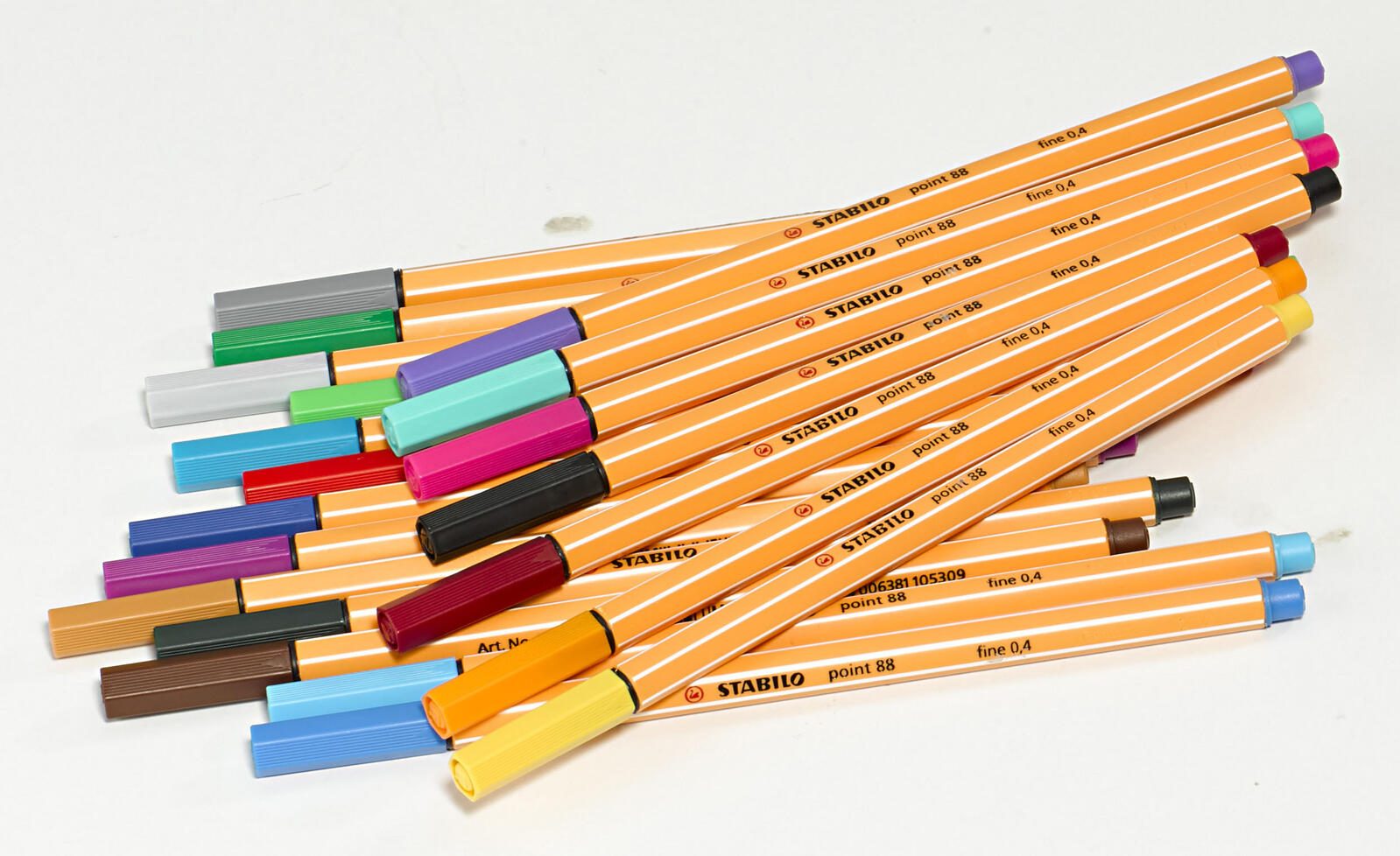 STABILO Point 88 Fineliner 0,4 mm Multicolore 1 boîte = 20 pièces — lot de 20 pièces
