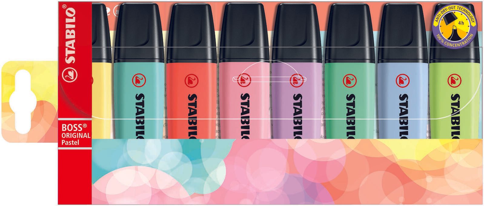 Stabilo Surligneurs BOSS 70/8-3 pastel assortis — lot de 8 pièces