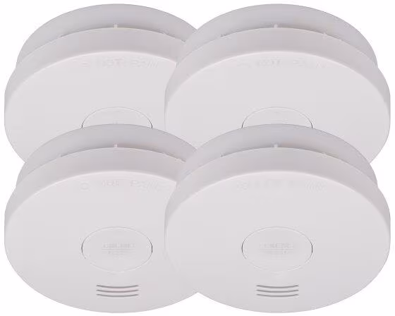 Brennenstuhl Détecteur de fumée SET avec batterie intégrée, 4x RM L 3100, blanc (1290050004)