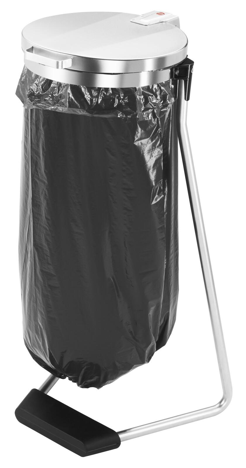 Hailo Porte-sacs poubelle 120,0 l argent