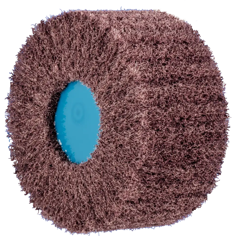 Roue de ponçage en non-tissé POLINOX PNL pour meuleuse d'angle et ponceuse à soudure PFERD TOOLS