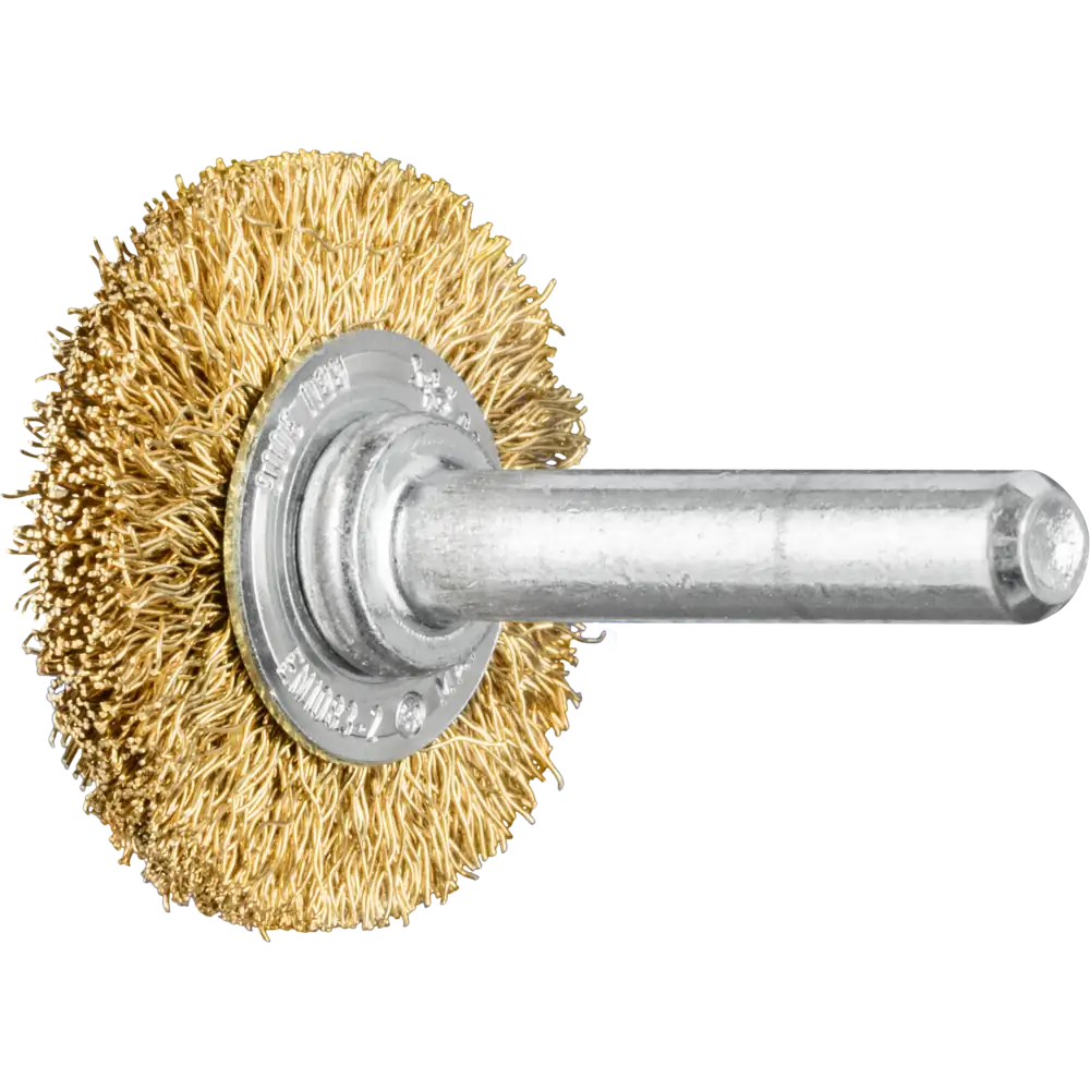 PFERD TOOLS Brosse ronde non tressée RBU en fil de laiton avec tige