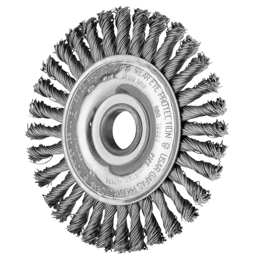 PFERD TOOLS BROSSE PIPELINE torsadée RBG en fil d'acier pour meuleuse d'angle