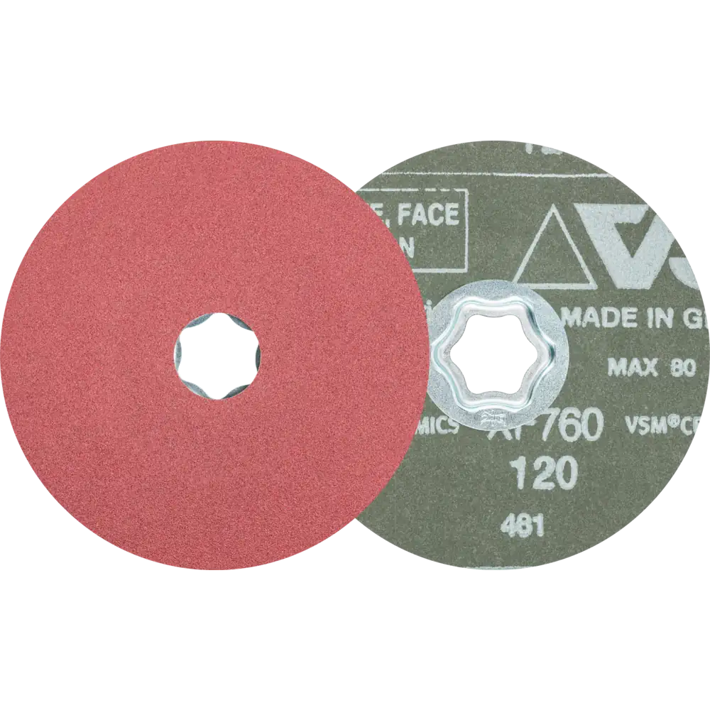PFERD TOOLS COMBICLICK Disque fibres céramique pour forte abrasion sur acier