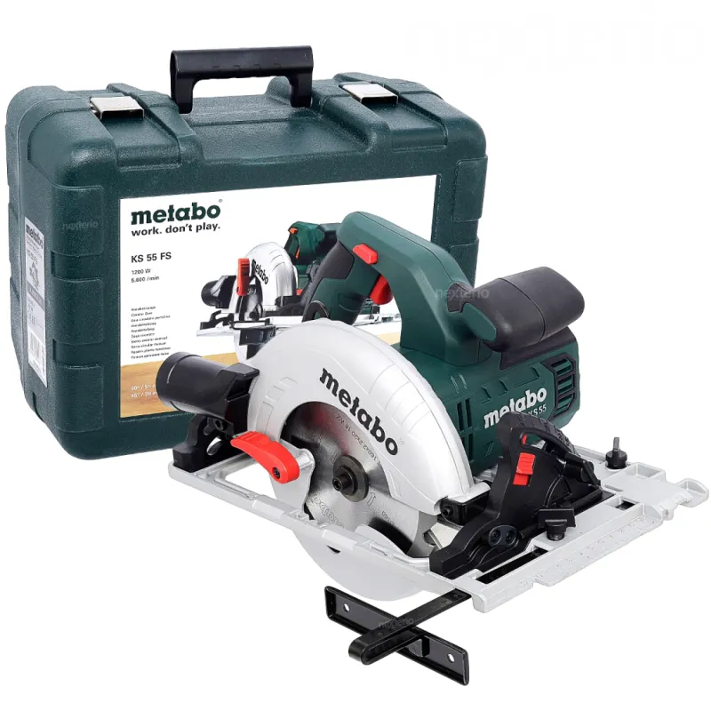 Scie circulaire manuelle Metabo KS 55 FS 600955500 – 1 200 W, 160 mm