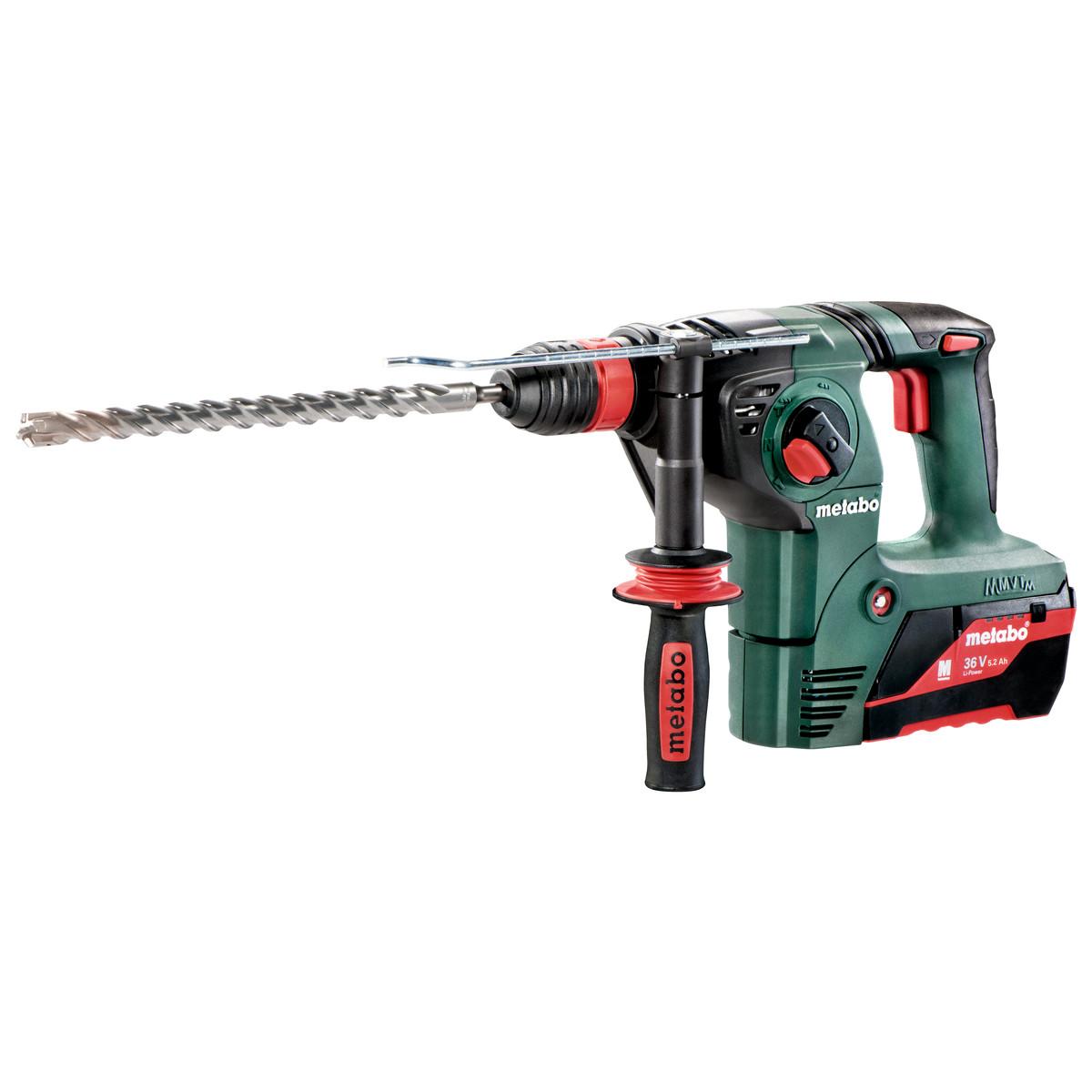 METABO Marteau combiné sans fil KHA 36 LTX avec système de changement rapide Metabo-Quick - Coffret plastique - 36V 2x5,2Ah Li-Power