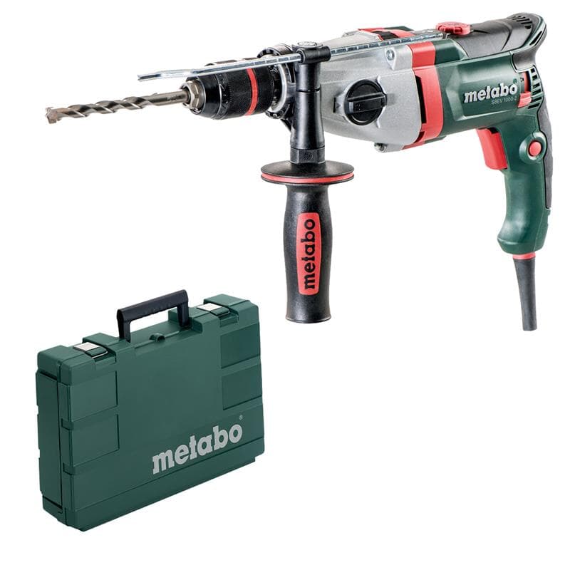 Perceuse-visseuse à percussion Metabo SBEV 1000-2 avec électronique VTC 1000 W, livrée en coffret