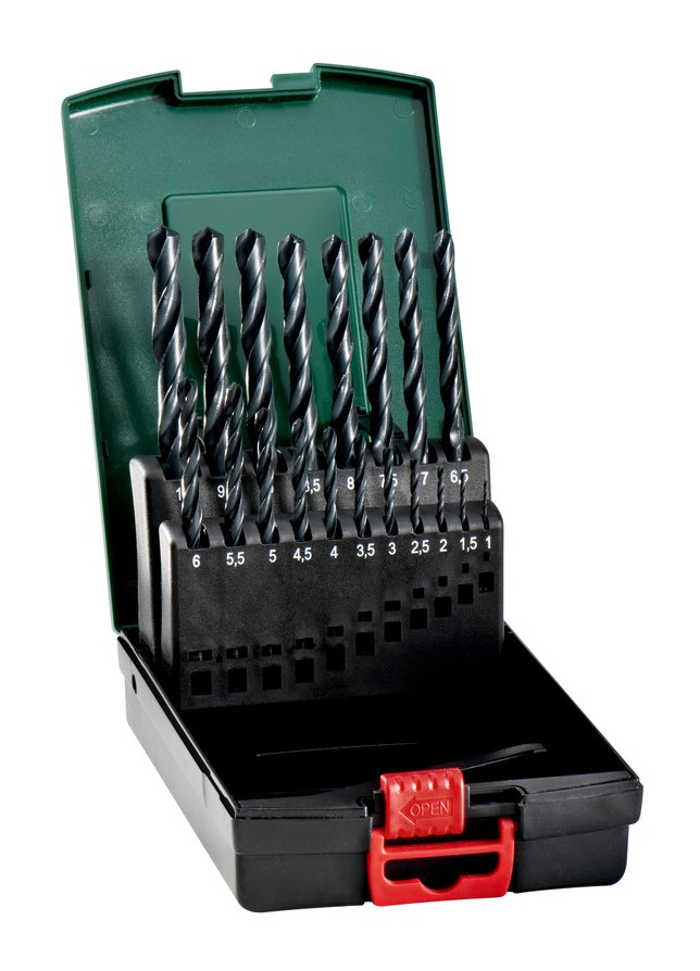 Metabo HSS-R Cassette plastique SP, jeu de 19 forets 627666000