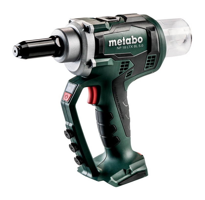 Pistolet à rivets aveugles sans fil Metabo NP 18 LTX BL 5.0 (619002840) metaBOX 145 L