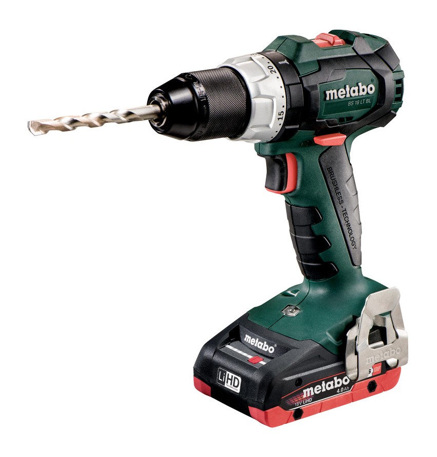 Metabo BS 18 LT BL Perceuse-visseuse sans fil 18V/2x4Ah LIHD, MetaBOX, 602325800