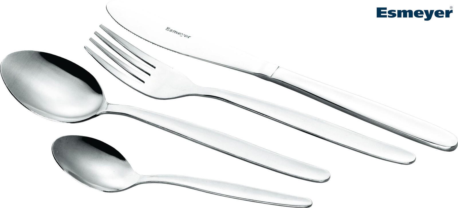 Service de couverts Esmeyer MONITA argent 1 set = 200 pièces — lot de 200 pièces