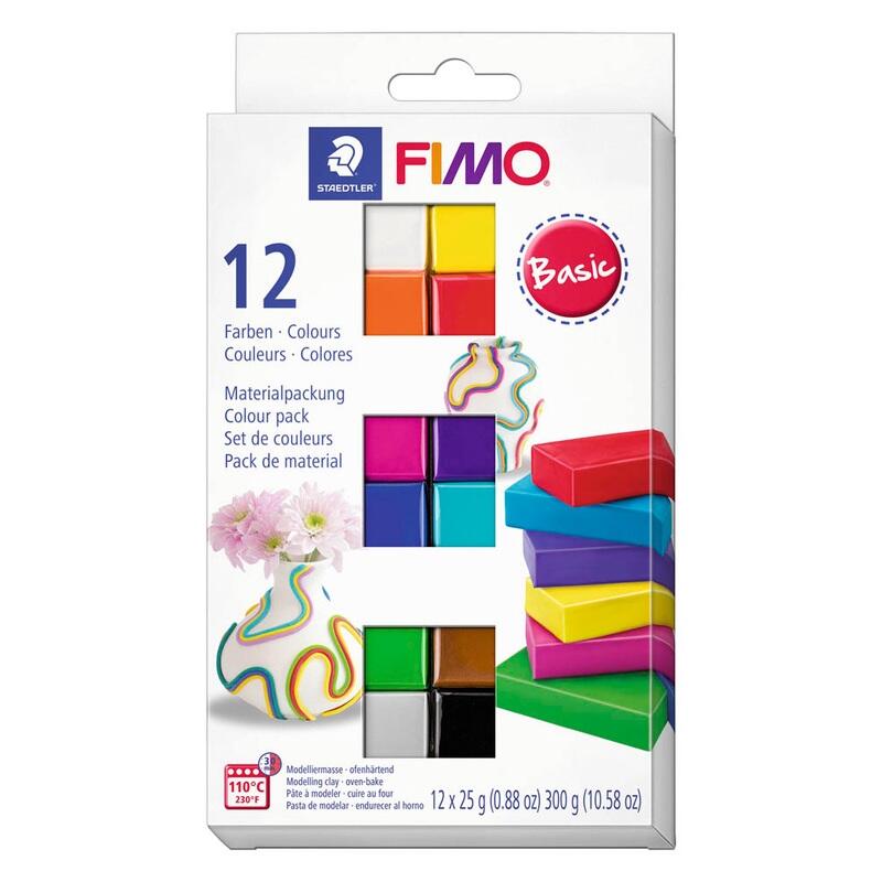 STAEDTLER Pâte à modeler multicolore FIMO® soft Basic