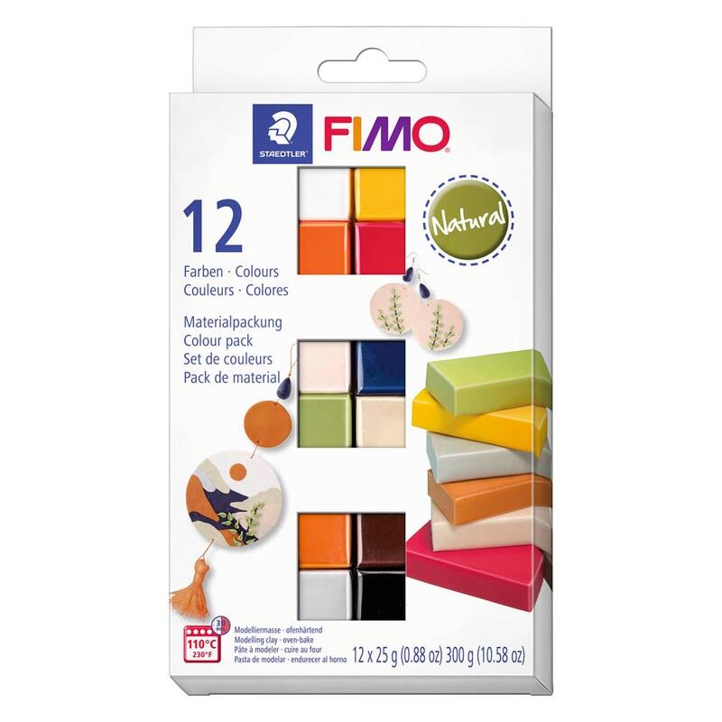 STAEDTLER Pâte à modeler multicolore FIMO® soft Natural