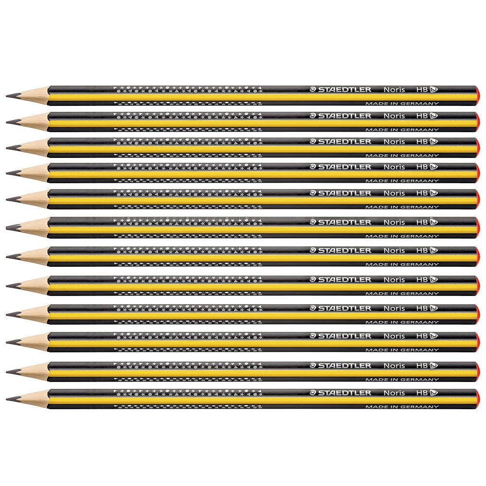 Crayons à papier STAEDTLER Noris 183-HB 1 boîte = 12 — lot de 12 pièces