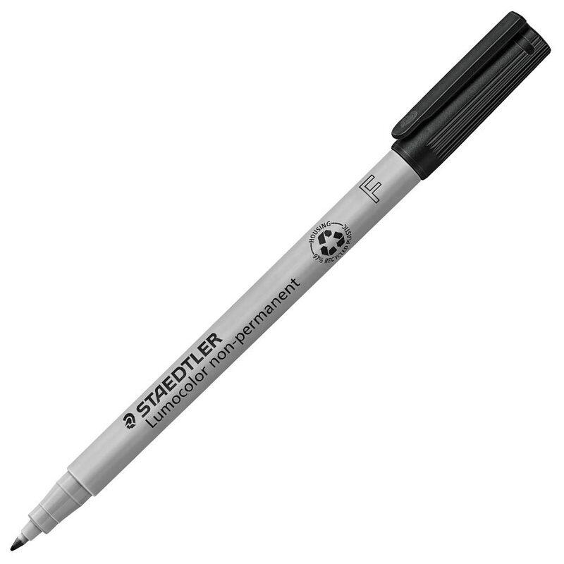 Marqueurs Lumocolor STAEDTLER noir 0,6 mm non permanent