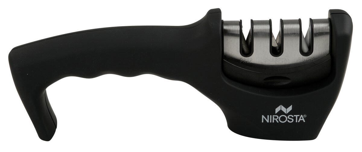 NIROSTA Affûteur de couteaux Quick-Sharp noir, argent