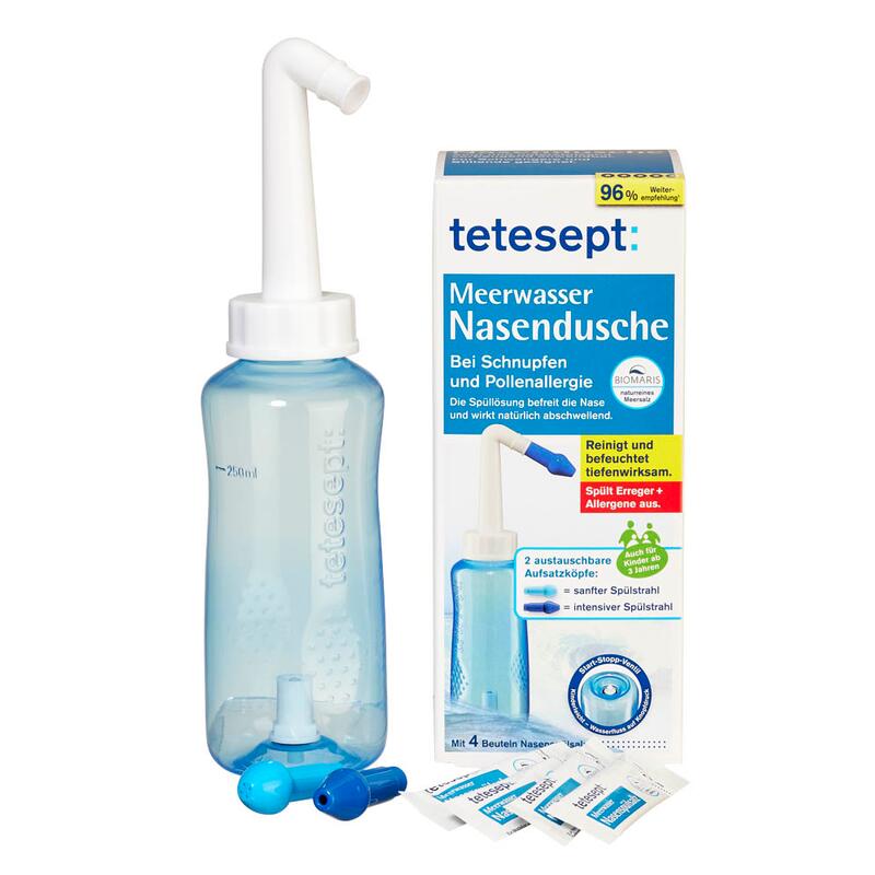 tetesept Lave-nez 4008491115698 bleu, blanc Plastique, 1 kit
