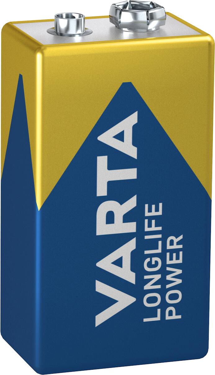 Pile VARTA Longlife Power 9 V 6LP3146-E Bloc | 580 mAh 6LP3146 4922 1 pièce/blister | Capacité 580 mAh | Réf. 4922