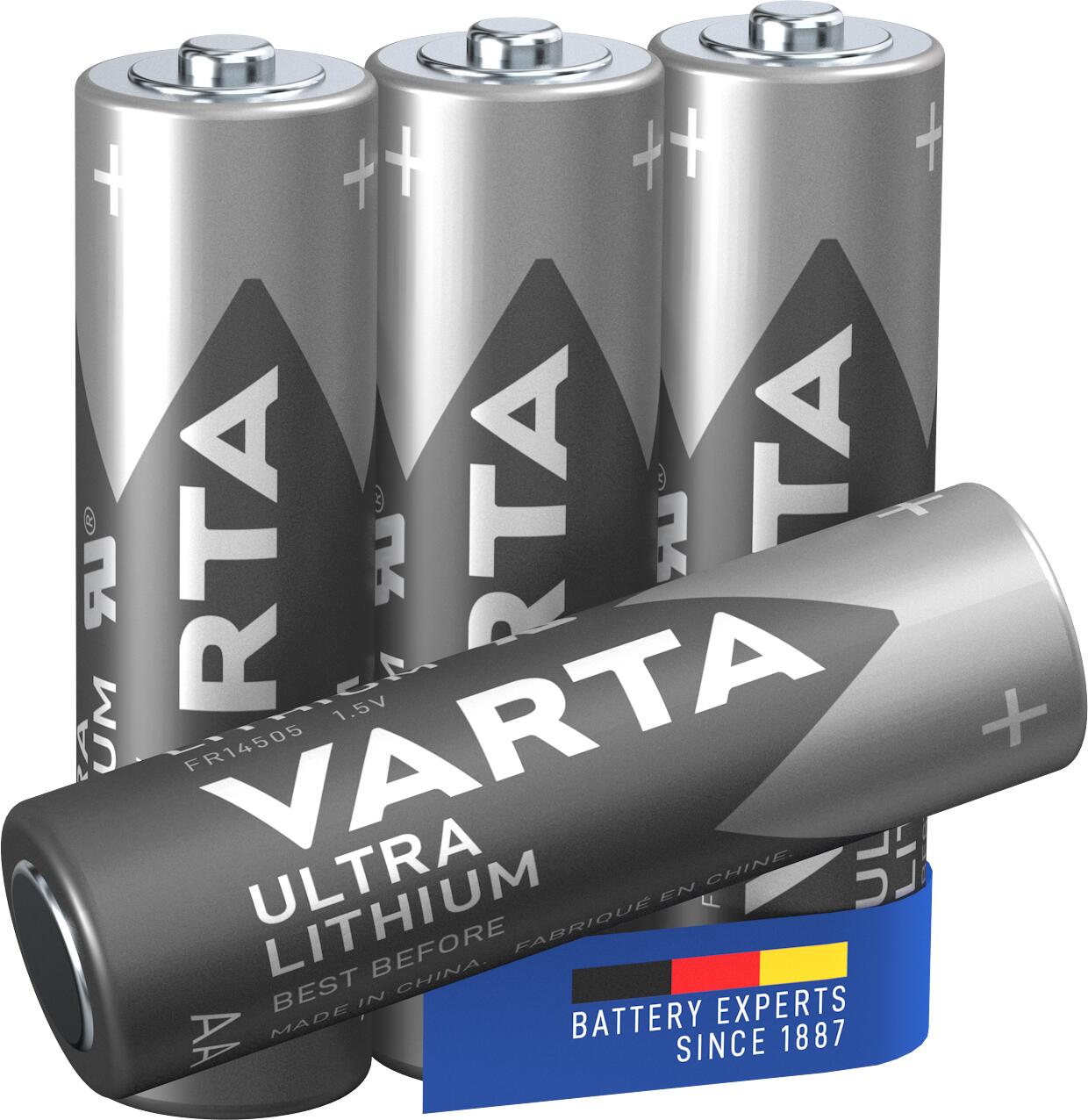VARTA Batterie Professional Lithium AA blister de 4 pièces — lot de 4 pièces