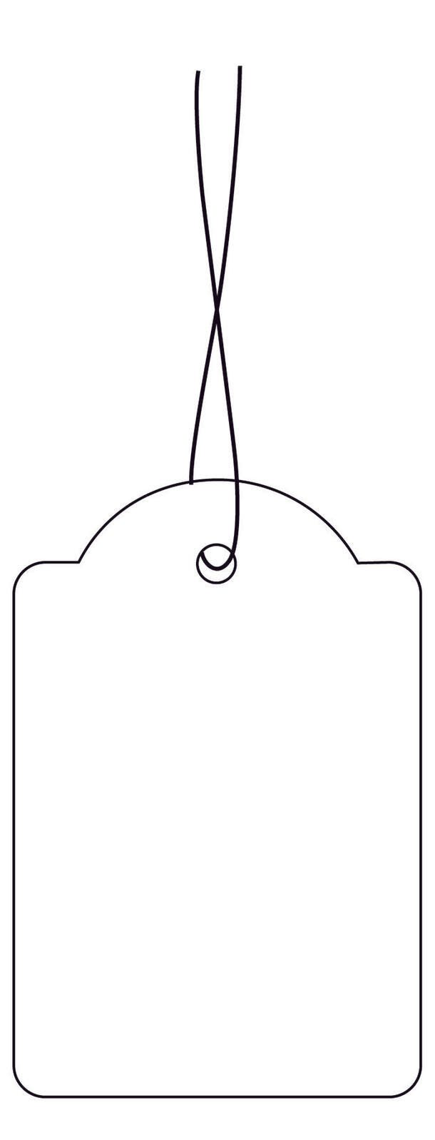 Étiquette suspendue Herma 6918 32x50mm fil rouge blanc 1000 pièces/boîte