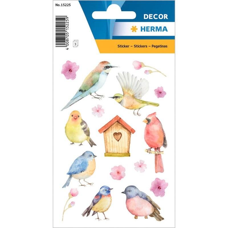 HERMA Aufkleber Vögel1 Pack = 48 St. — lot de 48 pièces