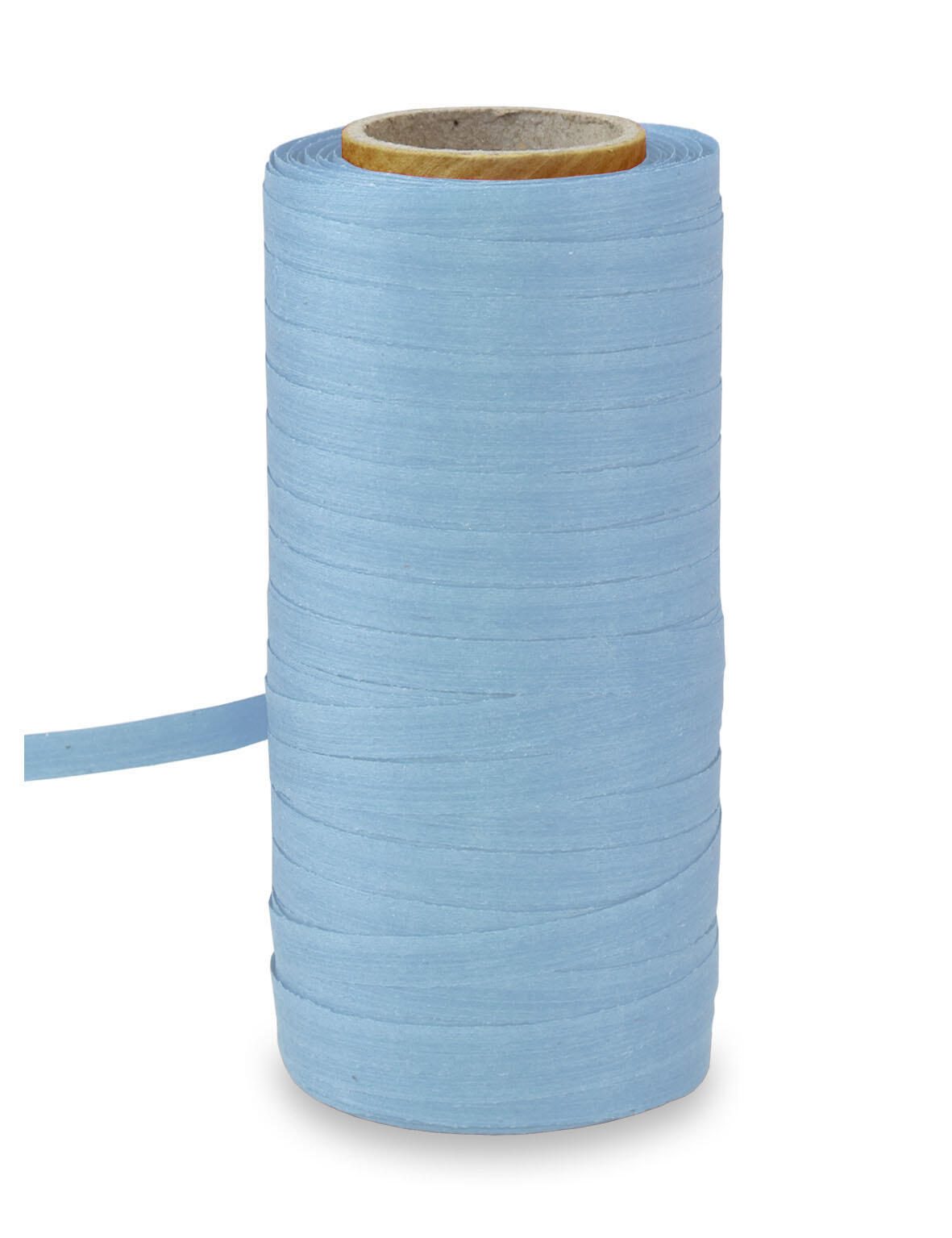 Bande en coton PRÄSENT 5 mm x 100 m bleu clair