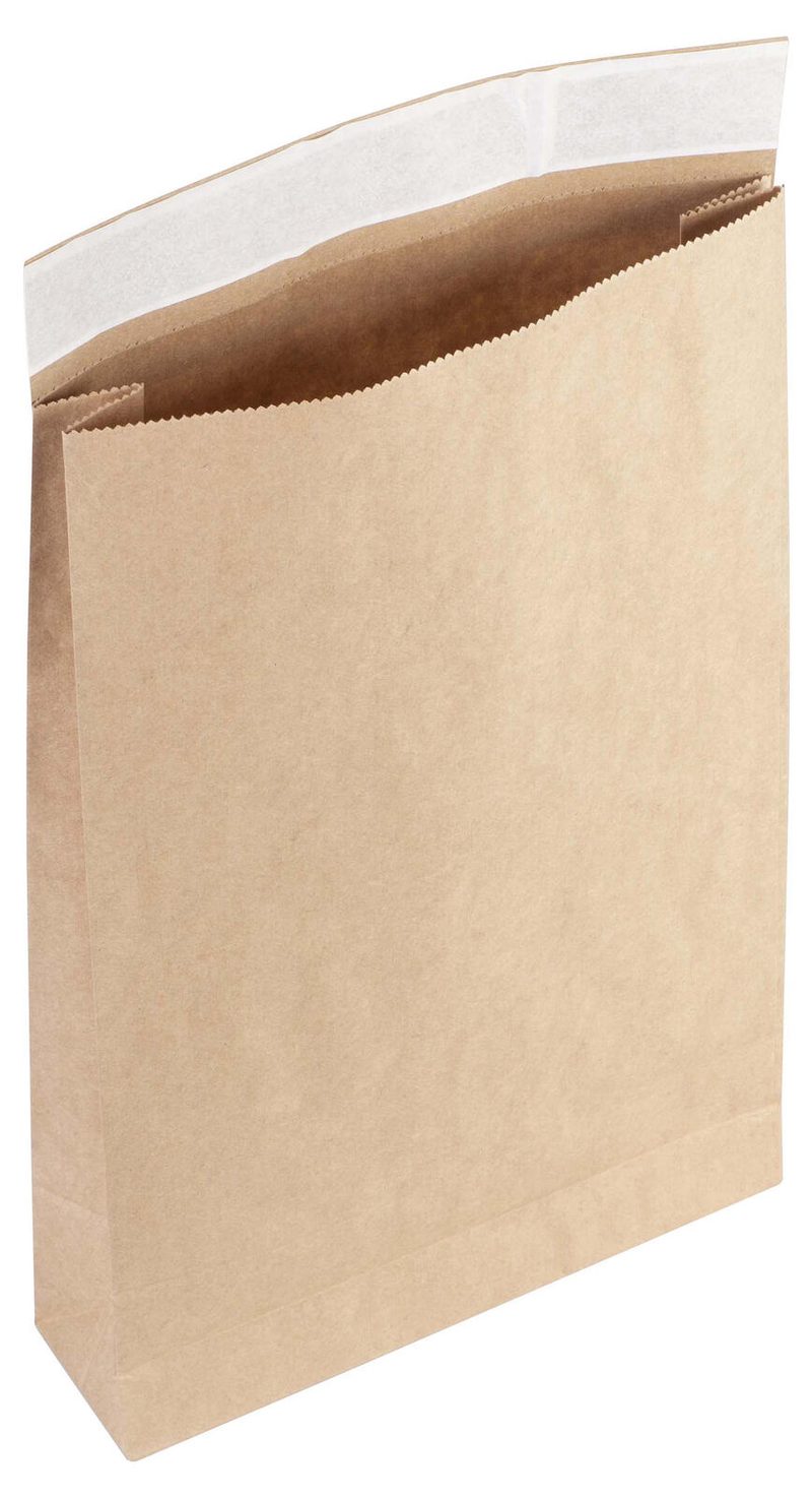 flexiPAK classic Fixverschluss Faltentaschen marron 1 boîte = 300 unités — lot de 300 pièces